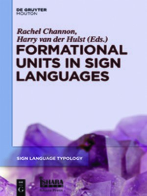 cover image of Formational Units in Sign Languages